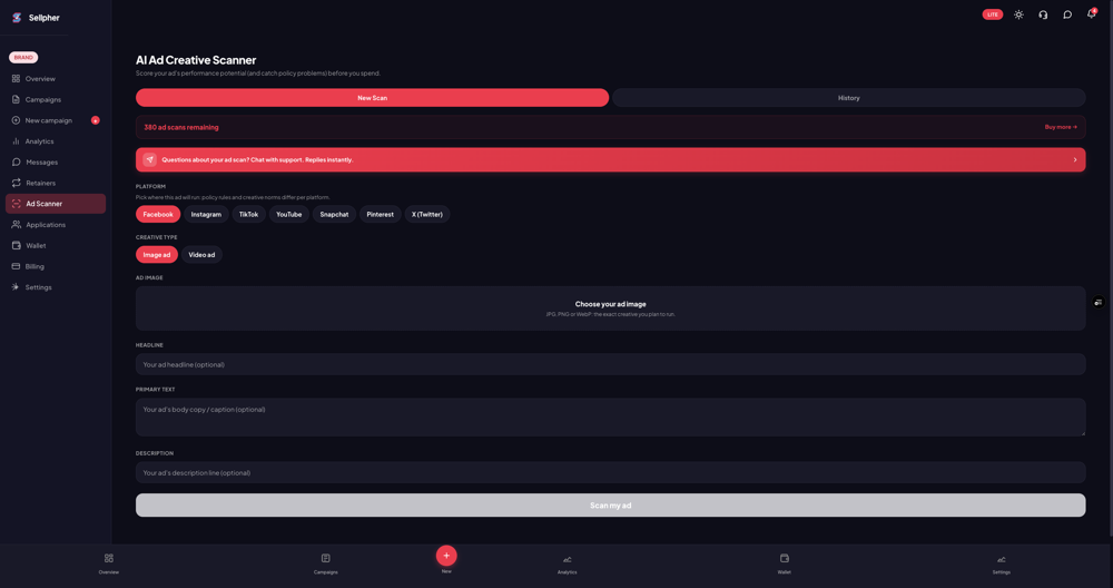 AI Ad Scanner setup